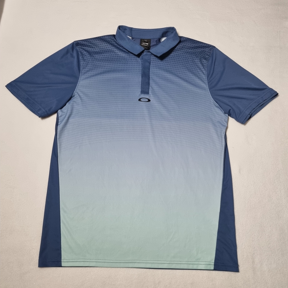 Oakley Regular FP Polo Shirt Golf  Men's Size XL Blue Color Used